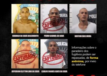 Polícia recaptura terceiro fugitivo da Penitenciária de Alcaçuz; dois seguem foragidos